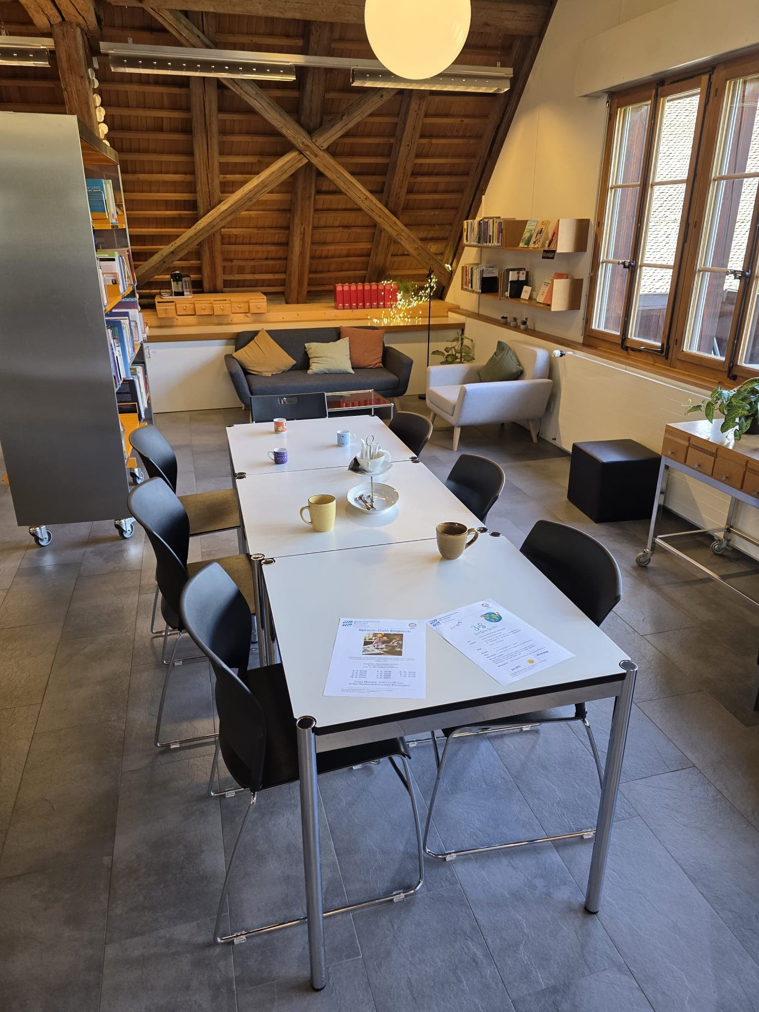 Raum in der Gemeindebibliothek Münsingen